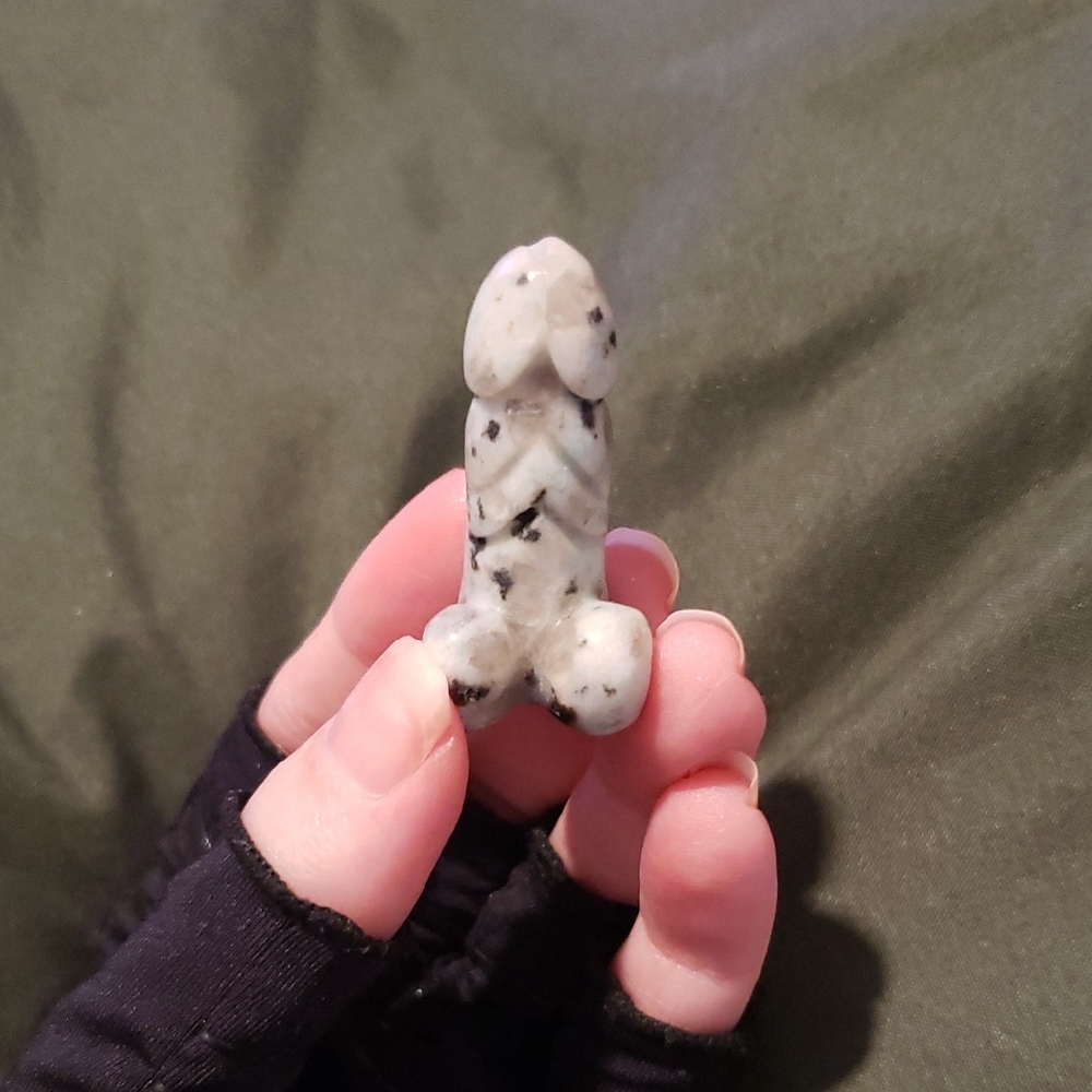 Dalmatian Jasper Dog Crystal